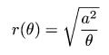r^2 (t) = a^2 / t