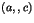 $(a,,c)$