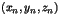 $(x_n,y_n,z_n)$