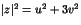 $\vert z\vert^2=u^2+3v^2$