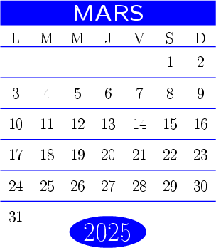 MARS 2025 